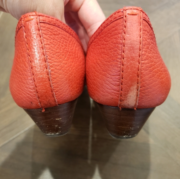 Tory Burch Amanda demi wedge shoes red size 8 - Picture 5 of 7